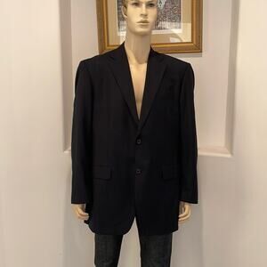 MARCHATTI Men’s Blazer Navy Blue Size 48 L